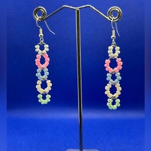 Pastel Colors Beaded Dangles